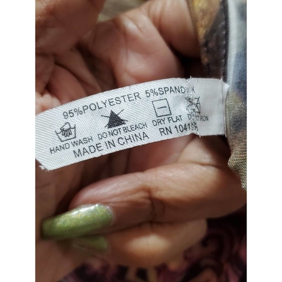 DNLA Sport Women's Polyester Scoop Neck Short Sleeve Knee Length Dress Size L - Picture 9 of 10